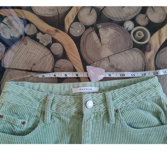 Pacsun corduroy pants jeans pistachio 26 90s boyfriend fit - Picture 5 of 10